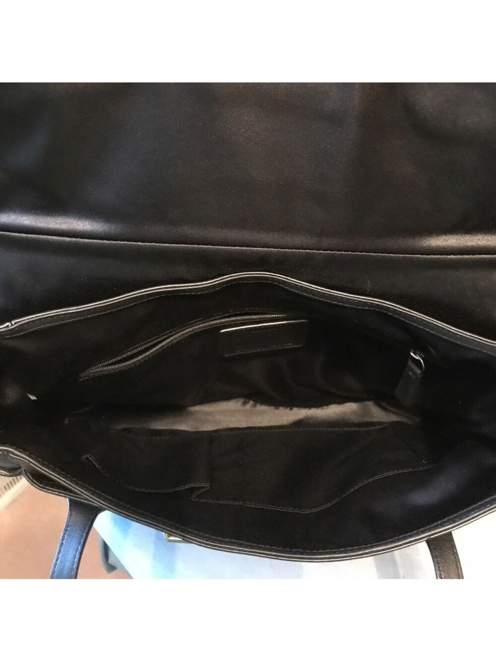 COACH Black “Taylor” Handbag/ Crossbody Large Black Leather Perfect Condition - Picture 5 of 7